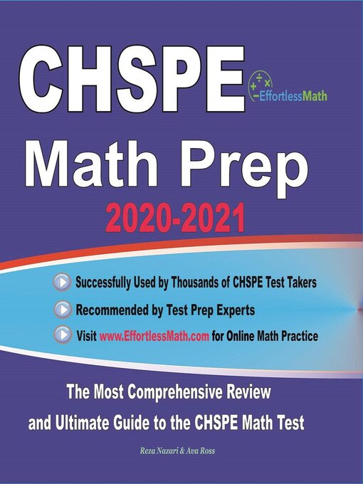 Cover image for CHSPE Math Prep 2020-2021
